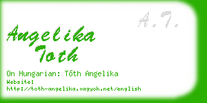 angelika toth business card